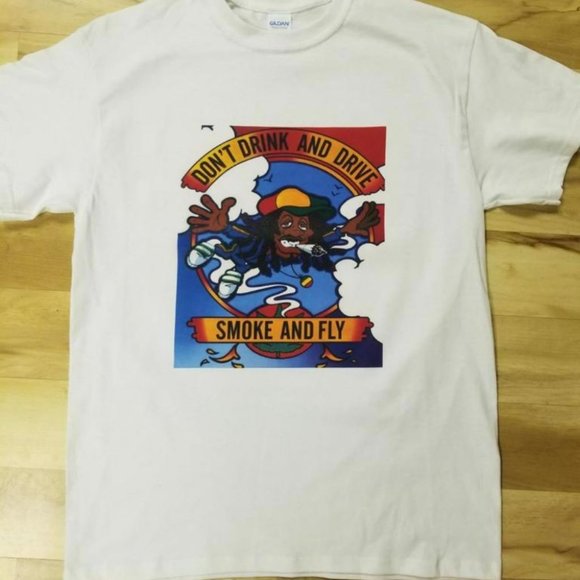Don't Drink & Drive! Smoke & FLY! t-shirt - Small - Picture 2 of 3